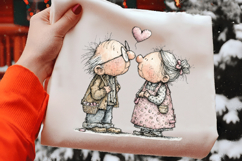 Old Couple Valentine Day Clipart Product Image 2