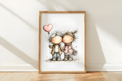 Old Couple Valentine Day Clipart Product Image 3