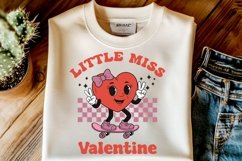 Little Miss Valentine - Cute Heart on Skateboard Design Product Image 2