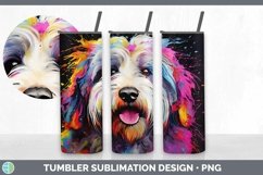 GorgeousOld English Sheepdog Tumbler design.