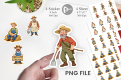 Old Farmer Sticker Product Image 1