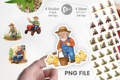 Old Farmer Sticker Product Image 1