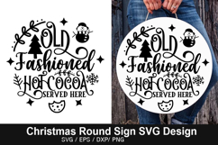Christmas Round Signs SVG Deign - There&#039;s no place like home Product Image 2