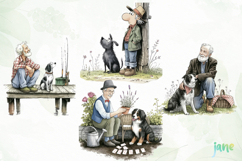 Old Friends Clipart Sublimation Product Image 1