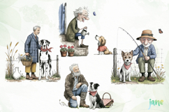 Old Friends Clipart Sublimation Product Image 1