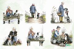 Old Friends Clipart Sublimation Product Image 8