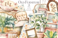 Vintage Furniture Clipart Product Image 1