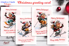 Christmas card templates Old lady Grandma, holiday wishes Product Image 1