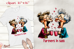 Friendship clipart png Elderly ladies friend Funny quote Product Image 1