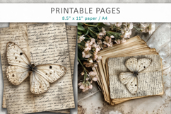 antique junk journal pages, vintage collage Product Image 4