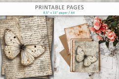 antique junk journal pages, vintage collage Product Image 5