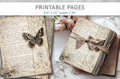 old paper junk journal pages, vintage ephemera Product Image 4