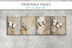 antique paper junk journal pages, paper craft Product Image 2