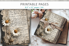antique paper texture, junk journal pages Product Image 1