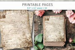vintage letters junk journal pages Product Image 3