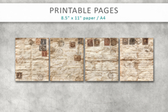 vintage letters junk journal pages, antique letters Product Image 2