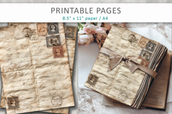 vintage letters junk journal pages, antique letters Product Image 4