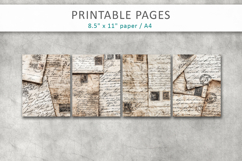 antique letters junk journal pages Product Image 2