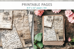 antique letters junk journal pages Product Image 3