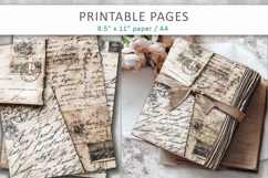 antique letters junk journal pages Product Image 1