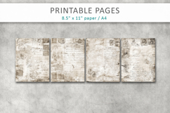 antique letters junk journal pages, retro letters Product Image 2