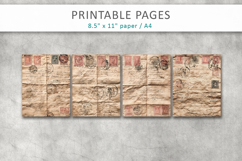 vintage letters scrapbook background Product Image 2