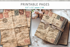 vintage letters scrapbook background Product Image 3