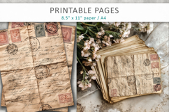 vintage letters scrapbook background Product Image 4