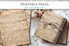 vintage letters old paper, historical paper Product Image 4