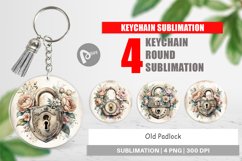 Keychain Old Padlock Product Image 1