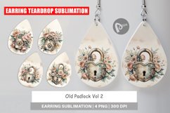 Earring Old Padlock Product Image 1