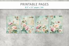 vintage floral junk journal Product Image 2