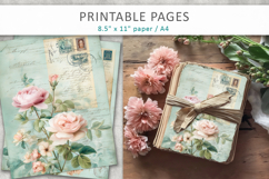 vintage floral junk journal Product Image 3