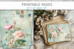 vintage floral junk journal Product Image 5