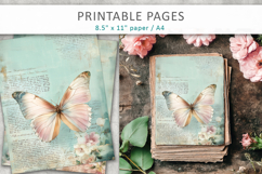 vintage butterfly junk journal Product Image 3