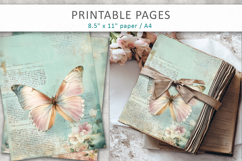 vintage butterfly junk journal Product Image 5