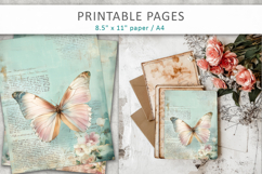 vintage butterfly junk journal Product Image 6