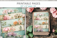 pastel floral junk journal, scrapbook paper Product Image 3