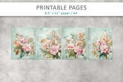 floral scrapbook supplies, junk journal Product Image 2
