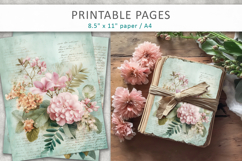 floral scrapbook supplies, junk journal Product Image 3