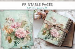 floral scrapbook supplies, junk journal Product Image 4