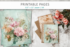 floral scrapbook supplies, junk journal Product Image 6