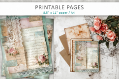 vintage romantic junk journal Product Image 6