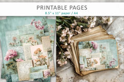 vintage junk journal, antique postcards Product Image 5