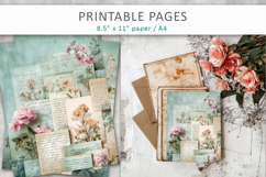 vintage junk journal, antique postcards Product Image 6