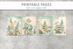 romantic botanical junk journal, floral scrapbook Product Image 2