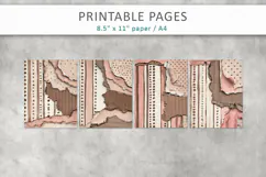 junk journal backgrounds, torn paper texture Product Image 3