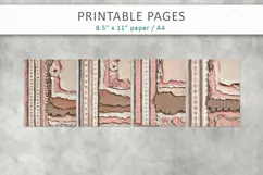 junk journal backgrounds, scrapbook paper Product Image 2