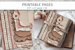 junk journal backgrounds, scrapbook paper Product Image 4