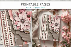 torn paper texture, scrapbook paper Product Image 6
